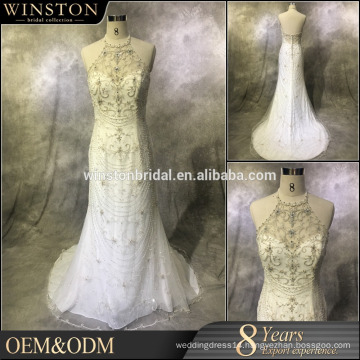 New arrival product wholesale Beautiful Fashion wedding dress with cathedral train